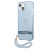 Guess GUHCP13MHTSGSB iPhone 13 / 14 / 156.1" niebieski/blue hardcase Translucent Strap