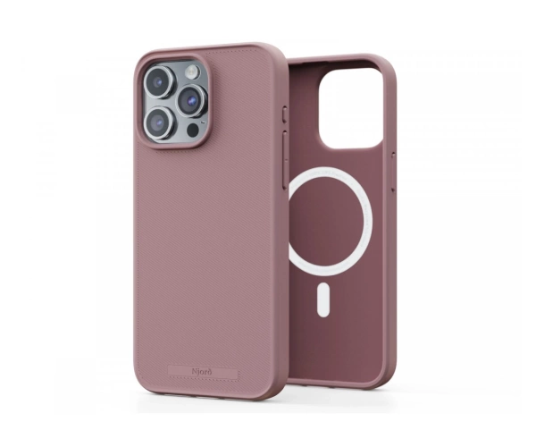 Njord by Elements Etui do iPhone 15 Pro Max 100% GRS MagSafe Różowe