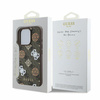 Guess GUHMP16LP4PWPW iPhone 16 Pro6.3" brązowy/brown hardcase Peony On 4G Background MagSafe