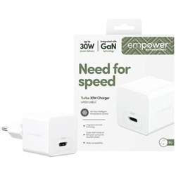 Ładowarka sieciowa empower by            PanzerGlass Turbo 30W USB-C srebrno-czarny