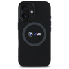 BMW BMHMP16S23SROK iPhone 16 6.1"         czarny/black hardcase M Silicone Printed Ring MagSafe