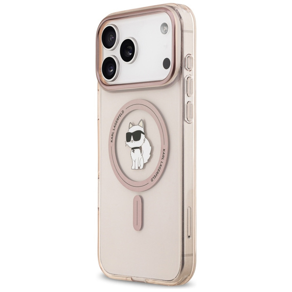 Etui Karl Lagerfeld IML Choupette        MagSafe do iPhone 17 Pro Max różowy
