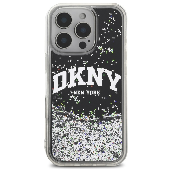 DKNY DKHCP16XLBNAEK iPhone 16 Pro Max    6.9" czarny/black hardcase Liquid Glitter Arch Logo
