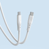 DUDAO CABLE, USB TYPE C CABLE - USB TYPE C 6A 100W PD WHITE (TGL3C)