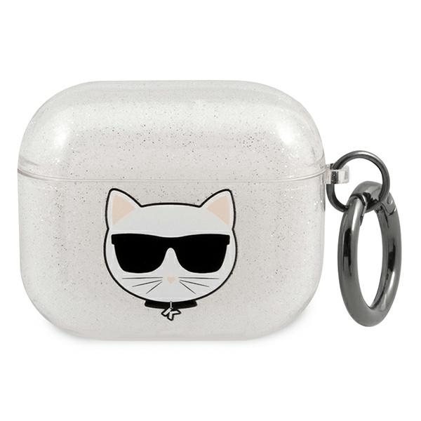 Karl Lagerfeld KLA3UCHGS AirPods 3cover srebrny/silver Glitter Choupette