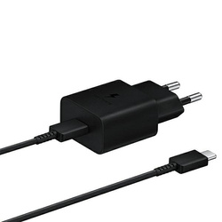 Ład. siec. Samsung EP-T1510XB 15WFast Charge + kabel USB-C/USB-C czarny/black