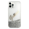 Guess GUHCP12LGLVSSI iPhone 12 Pro Max6,7" srebrny/silver hardcase Glitter Vintage Script