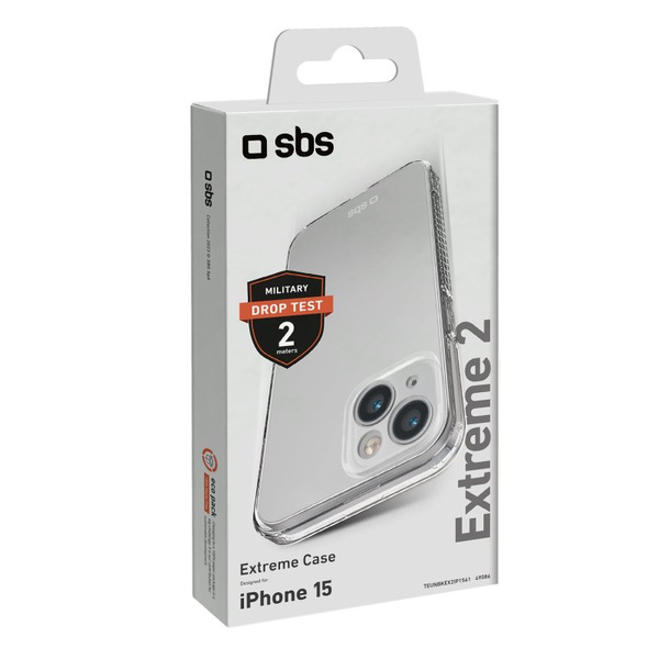 SBS Extreme X2 Etui na iPhone 15 Przeźroczyste 