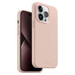 Etui UNIQ Lino Hue Magclick Charging na iPhone 14 Pro Max - różowe