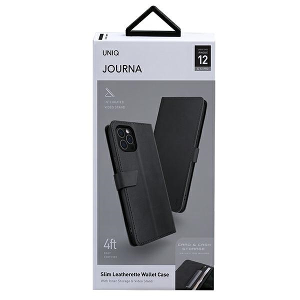 Etui Uniq Journa na iPhone 12 / iPhone 12 Pro - szare