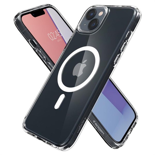 Spigen Ultra Hybrid Mag Case with MagSafe for iPhone 14 - Clear/White