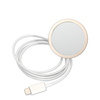 Zestaw Guess GUBPP14MHMEACSH Case+ Charger iPhone 14 Plus / 15 Plus 6.7" biały/white hard case Marble MagSafe