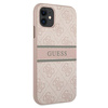 Guess GUHCN614GDPI iPhone 11 6,1"/ Xr różowy/pink hardcase 4G Stripe