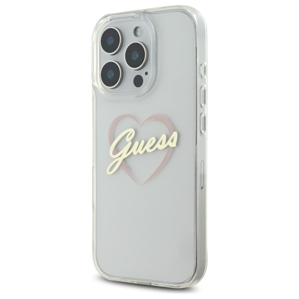 Guess GUHCP16XHCHGSPT iPhone 16 Pro Max6.9" przeźroczysty/transparent hardcase IML Heart
