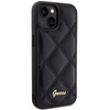 Guess GUHCP15SPSQSQSK iPhone 15 / 14 / 13 6.1" czarny/black hardcase Quilted Metal Logo