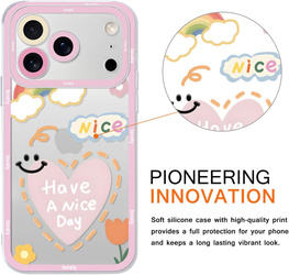 Yoedge Iphone 17 Pro Max Case Hearts and Smileys 2