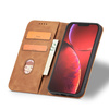 MAGNET FANCY CASE CASE FOR IPHONE 13 PRO COVER CARD WALLET CARD STAND BROWN