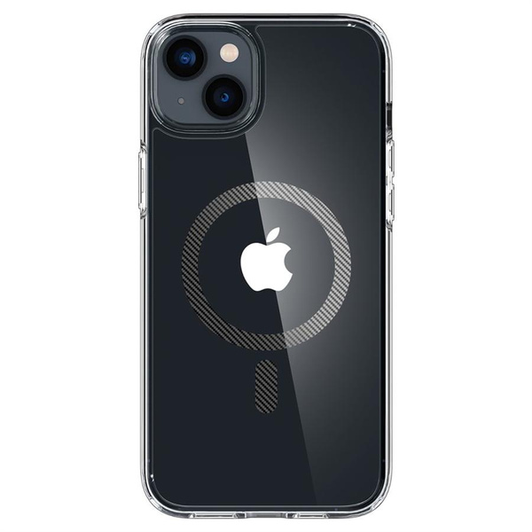 Etui Spigen Ultra Hybrid Mag z MagSafe na iPhone 14 Plus - przezroczysto-szare