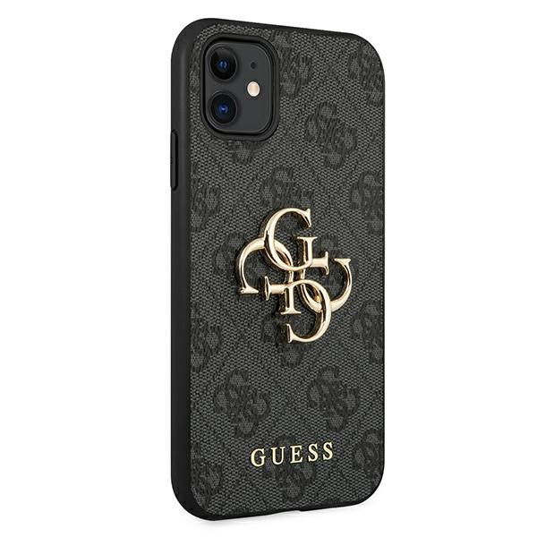 Guess GUHCN614GMGGR iPhone 11 6,1"/ Xr szary/grey hardcase 4G Big Metal Logo