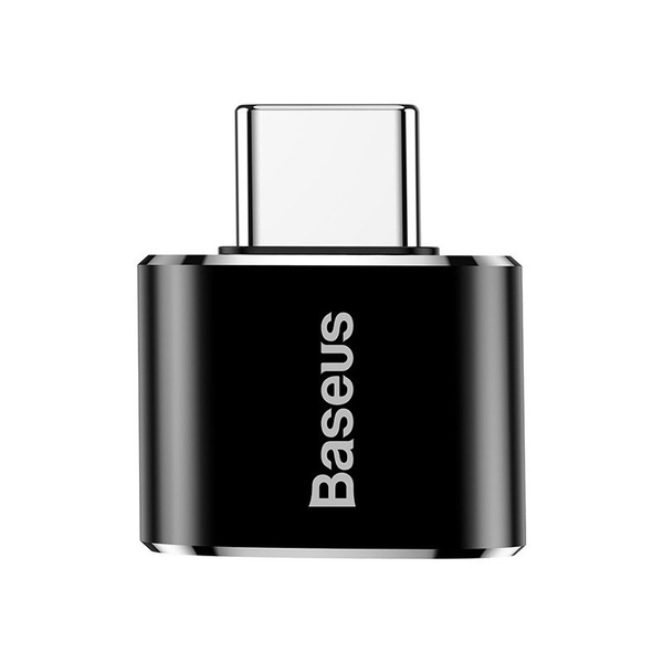 BASEUS USB TO USB TYPE-C ADAPTER 2.4A (BLACK)