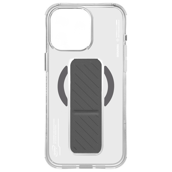 Skinarma etui Axon iPhone 16 Pro 6.3"     Magnetic Charging + Grip Stand titanium