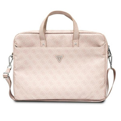 Guess Torba GUCB15P4TP 16" różowy/pink Saffiano 4G Triangle Logo