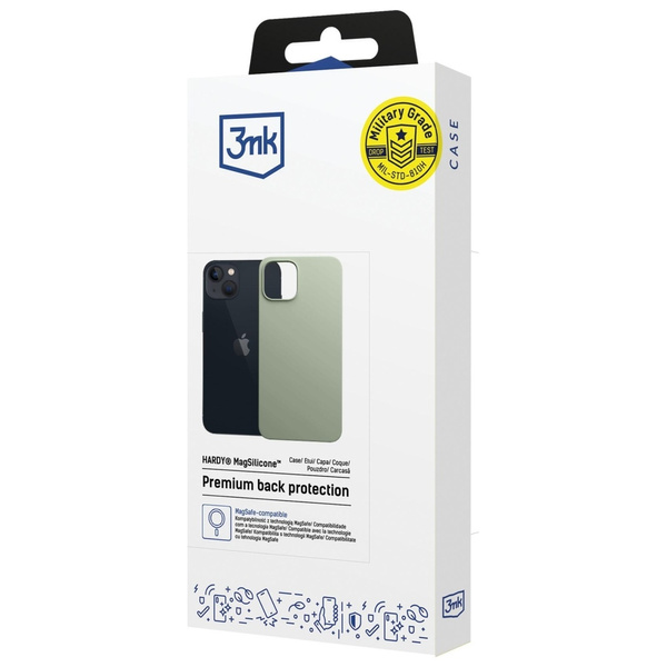 Etui 3MK Hardy MagSilicone do Apple      iPhone 15 zielony