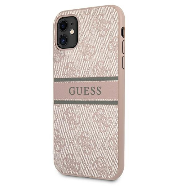 Guess GUHCN614GDPI iPhone 11 6,1"/ Xr różowy/pink hardcase 4G Stripe