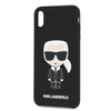 Karl Lagerfeld KLHCI65SLFKBK iPhone XsMax  hardcase czarny/black Silicone Iconic