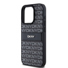 DKNY DKHCP15XPRTHSLK iPhone 15 Pro Max6.7" czarny/black hardcase Leather Mono Stripe & Metal Logo