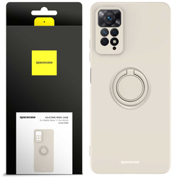 Spacecase Etui Silicone Ring Redmi Note 11 Pro 4G/5G bone