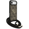 Etui Guess 4G Big Logo Cord Stap         Crossbody do iPhone Air brązowy