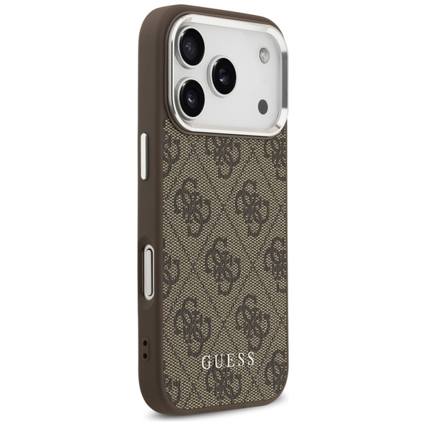 Etui Guess 4G Classic Logo MagSafe do iPhone 17 Pro Max brązowy