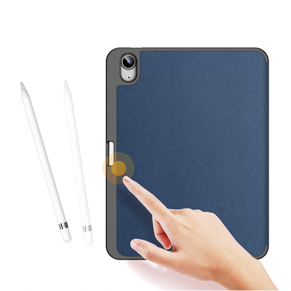 DUX DUCIS DOMO CASE FOR IPAD 10.9'' 2022 (10 GEN.) COVER WITH SPACE FOR APPLE PENCIL STYLUS SMART COVER STAND BLUE
