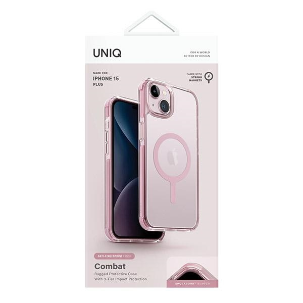 Uniq Combat Magclick Charging case for iPhone 15 Plus / 14 Plus - pink