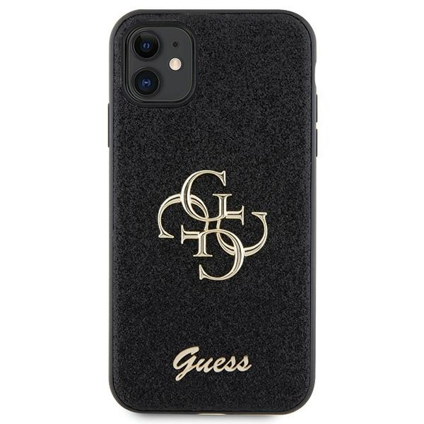 Guess GUHCN61HG4SGK iPhone 11 / Xr 6.1"czarny/black hardcase Glitter Script Big 4G