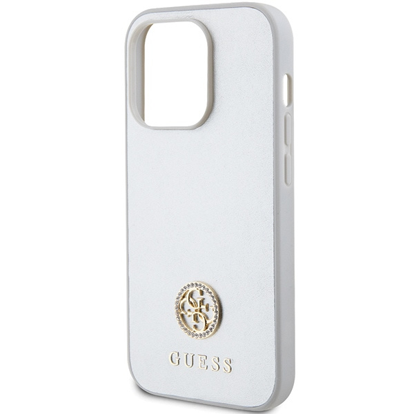 Guess GUHCP15LPS4DGPS iPhone 15 Pro 6.1" srebrny/silver hardcase Strass Metal Logo