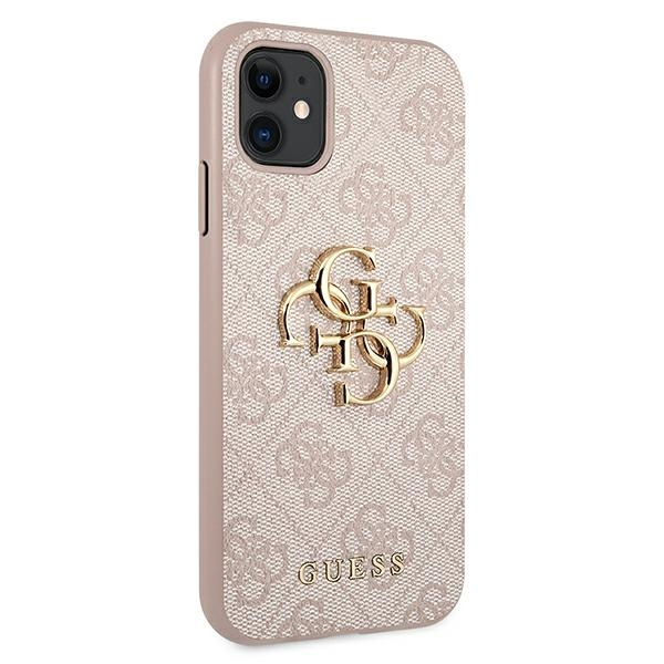 Guess GUHCN614GMGPI iPhone 11 6,1"/ Xr różowy/pink hardcase 4G Big Metal Logo