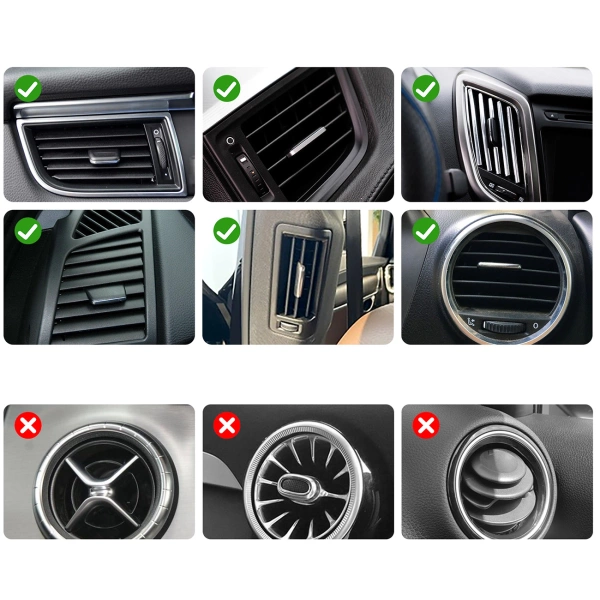 Uchwyt Joyroom JR-ZS392 na telefon grawitacyjny na kratkę nawiewu - czarny