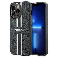 GUESS GUHMP15LP4RPSK IPHONE 15 PRO 6.1 "BLACK/BLACK HARDCASE 4G PRINTED STRIPE MAGSAFE