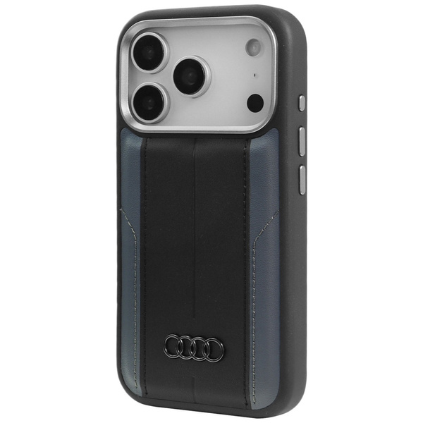 Etui Audi A6 Synthetic Leather MagSafe   do iPhone 17 Pro czarny