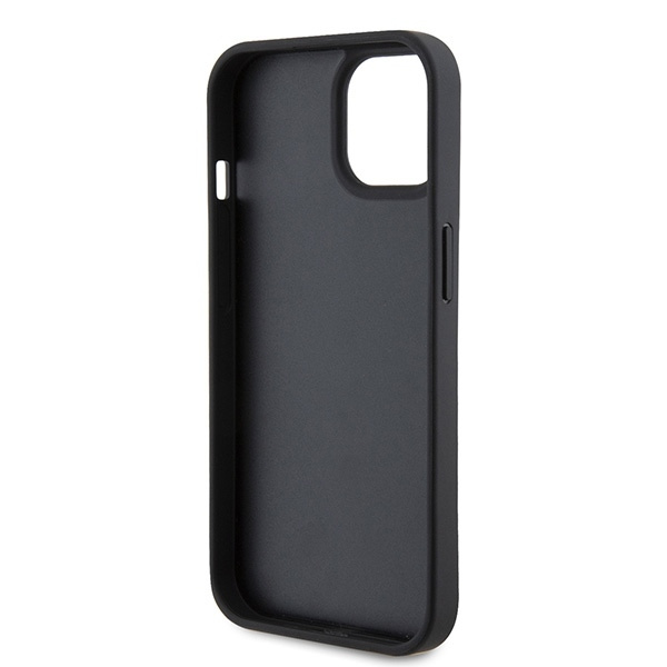 Etui Ferrari Twist Metal Logo do iPhone 15 - czarne