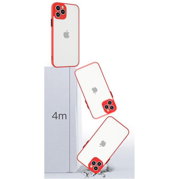 MILKY CASE SILICONE FLEXIBLE TRANSLUCENT CASE FOR SAMSUNG GALAXY S21 5G RED