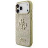 Etui Guess Fixed Glitter Big 4G Metal    Frame do iPhone 17 Pro Max złoty