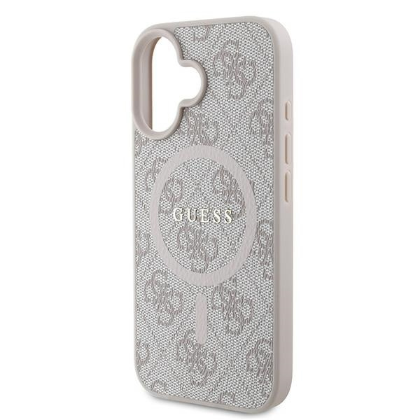 Guess GUHMP16MG4GFRP iPhone 16 Plus 6.7" różowy/pink hardcase 4G Ring Classic Logo MagSafe