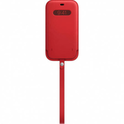 APPLE LEATHER SLEEVE MHYJ3ZM/A/ CASE IPHONE 12 PRO MAX SCARLET  WITHOUT PACKAGING