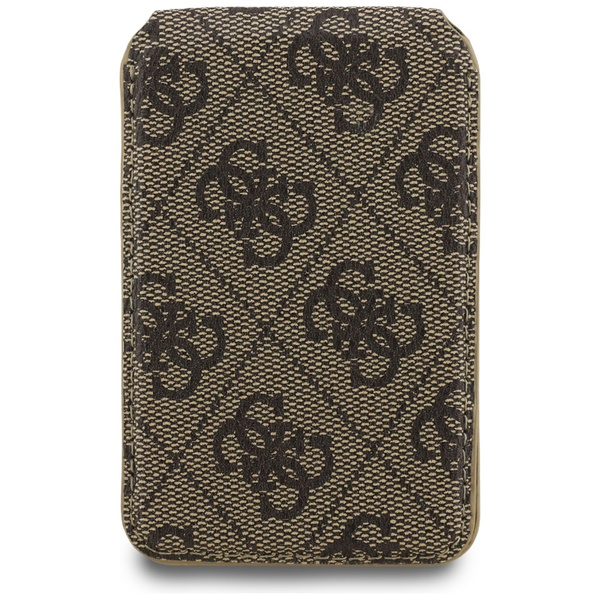 Portfel z lusterkiem Guess 4G Stand &    Mirror Magsafe brązowy
