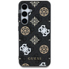 Etui Guess 4G Printed Colored Peony      Pattern MagSafe do Samsung Galaxy S25 czarny