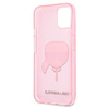 Karl Lagerfeld KLHCP13SKHTUGLP iPhone13 mini 5,4" różowy/pink hardcase Glitter Karl`s Head