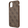 Guess GUHCN61G4GFBR iPhone 11 / Xr 6,1"brązowy/brown hard case 4G Metal Gold Logo